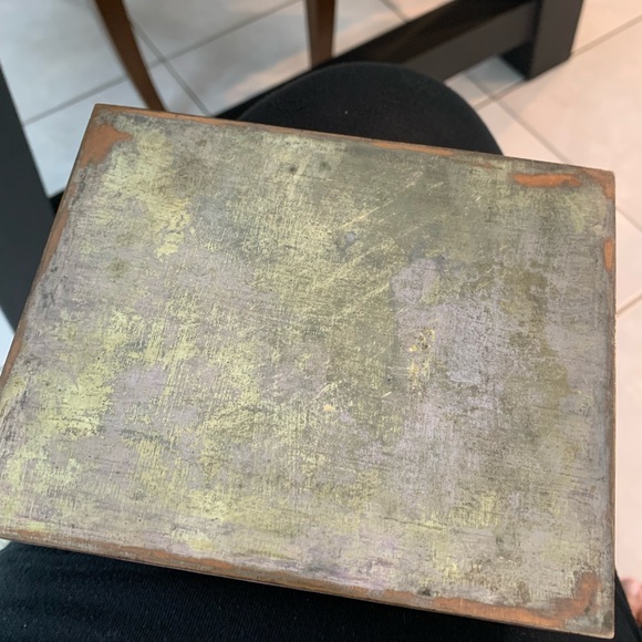 Sold Vintage Chinese enameled box with bone Geisha s on top - Picture 5 of 7